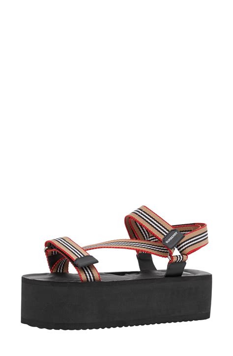 patterson sport sandal burberry|Burberry Women's Patterson Platform Sandals .